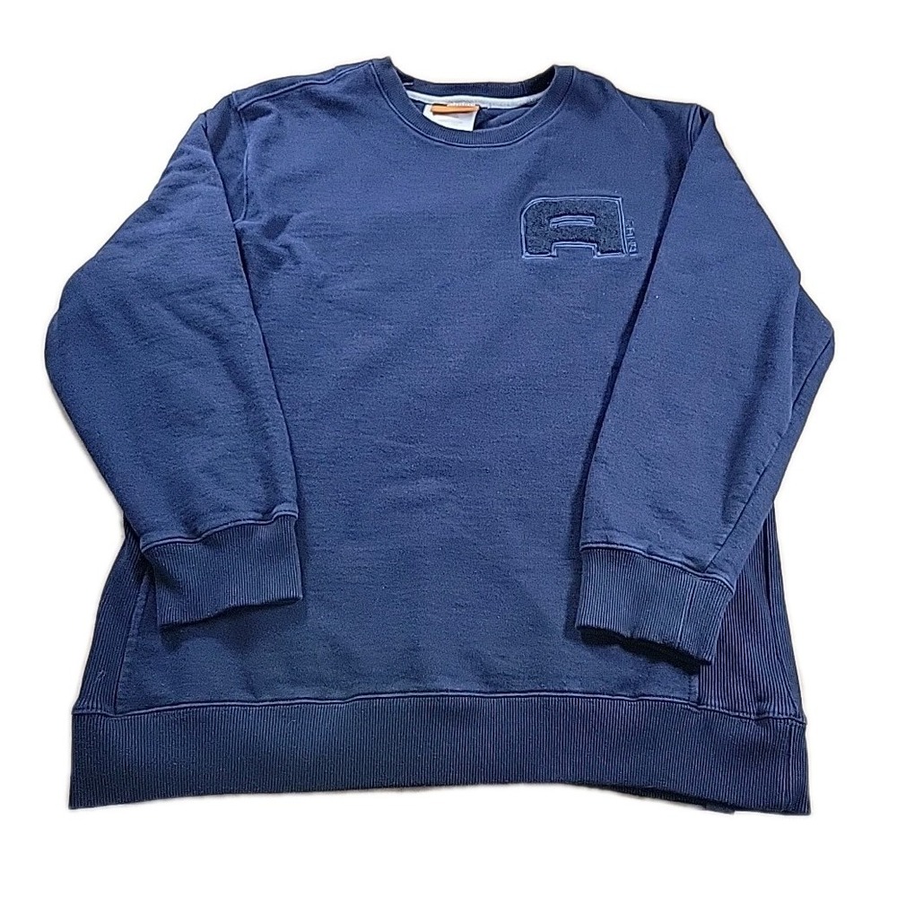 Vintage 90s Reebok Crewneck Sweatshirt Men LARGE Navy‎ Embroidered AND1
